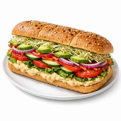 Which Wich Vegetarian Large Hummus Double