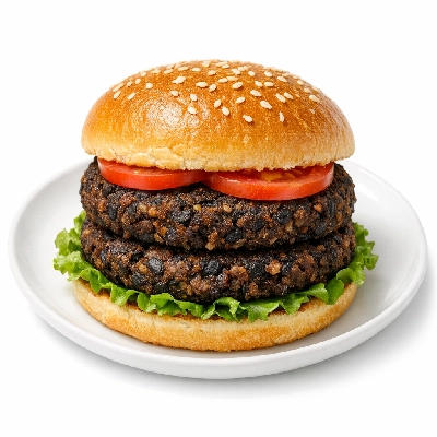 Which Wich Vegetarian Medium Black Bean Patty Double