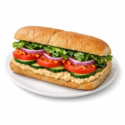 Which Wich Vegetarian Medium Hummus Double