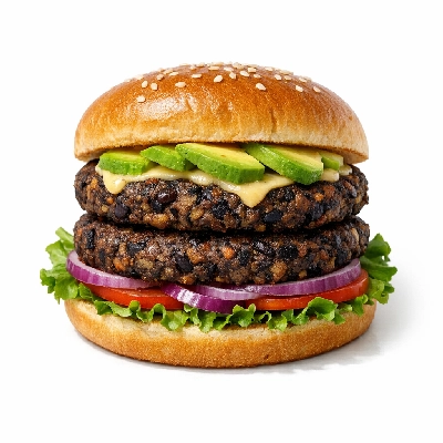 Which Wich Vegetarian Small Black Bean Patty Double