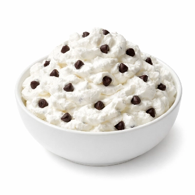 Whipped Cream with Chocolate Chips