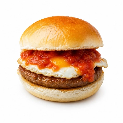 White Castle Breakfast Huevos Rancheros with Sausage Slider