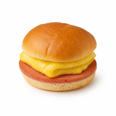 White Castle Breakfast Slider with Bologna Egg