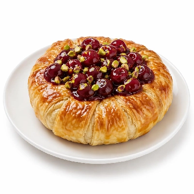 Whole Foods Market Recipes Appetizers Brie En Croute with Cherries and Pistachios