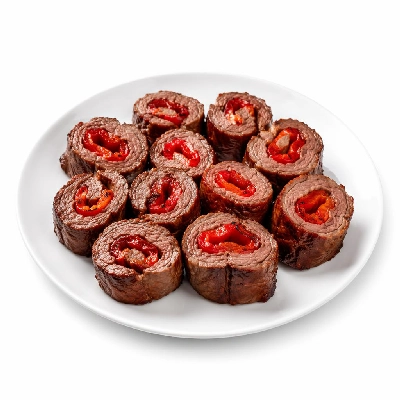 Whole Foods Market Recipes Appetizers Flank Steak and Roasted Pepper Roll Ups