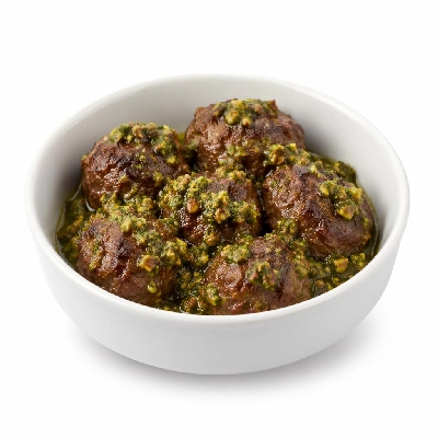Whole Foods Market Recipes Appetizers Lamb Meatballs with Pistachio Mint Sauce