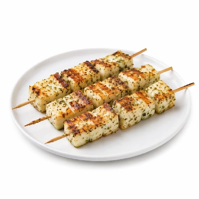 Whole Foods Market Recipes Appetizers Marinated Halloumi Cheese Kabobs with Herbs