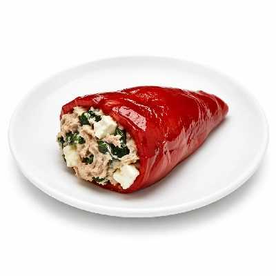 Whole Foods Market Recipes Appetizers Piquillo Peppers with Tuna Spinach and Goat Cheese