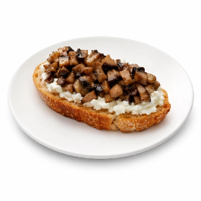 Whole Foods Market Recipes Appetizers Shiitake Ragout on Chevre Crostini