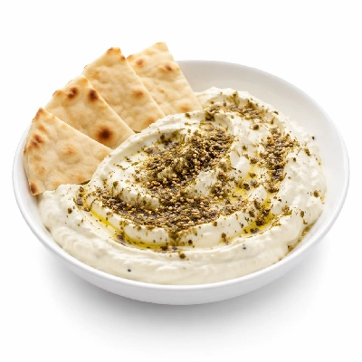 Whole Foods Market Recipes Appetizers Za'atar Spiked Labneh with Flatbread