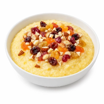 Whole Foods Market Recipes Breakfast Polenta with Dried Fruit and Almonds