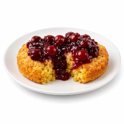 Whole Foods Market Recipes Corn Shortcakes with Cherry Compote