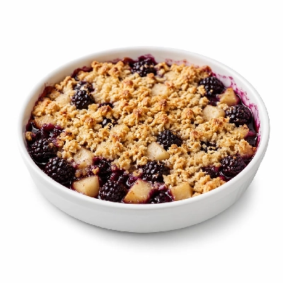 Whole Foods Market Recipes Desserts Blackberry Pear Crumble with Quinoa Flakes