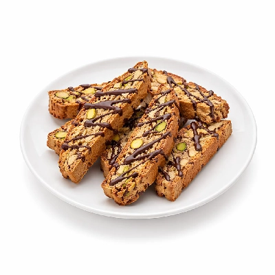 Whole Foods Market Recipes Desserts Chocolate Drizzled Pistachio Biscotti