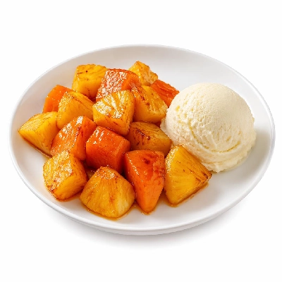 Whole Foods Market Recipes Desserts Stir Fried Tropical Fruit with Ice Cream