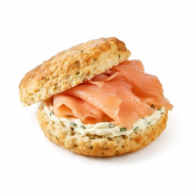 Whole Foods Market Recipes Herb Biscuits with Smoked Salmon and Creamy Chive Spread
