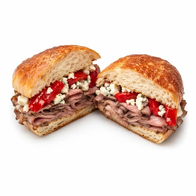 Whole Foods Market Recipes Hot Roast Beef Stilton and Peppadew Sandwiches