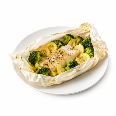 Whole Foods Market Recipes Main Dishes Baked Fish Packets with Broccoli and Squash