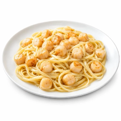 Whole Foods Market Recipes Main Dishes Bay Scallops and Linguine with White Wine Sauce