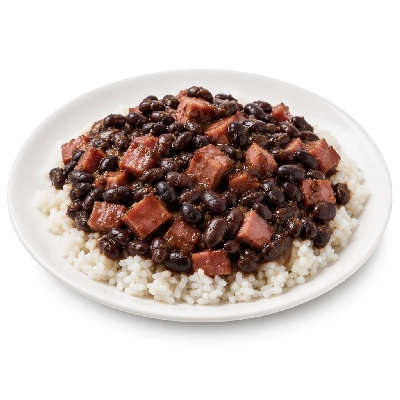 Whole Foods Market Recipes Main Dishes Black Beans with Canadian Bacon Over Rice