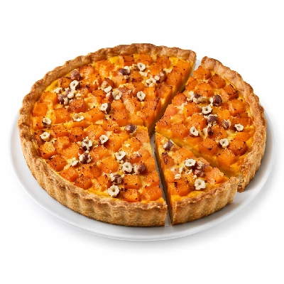 Whole Foods Market Recipes Main Dishes Butternut Squash Tart with Hazelnuts