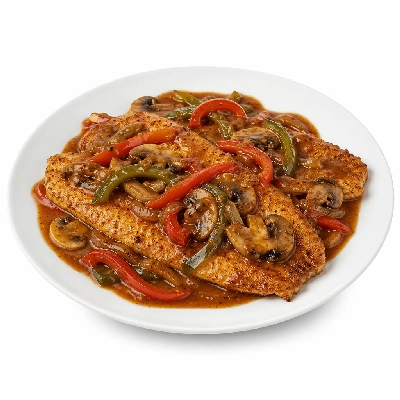 Whole Foods Market Recipes Main Dishes Catfish Escabeche with Peppers and Mushrooms