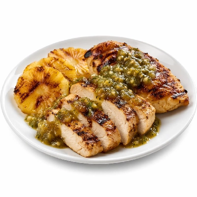 Whole Foods Market Recipes Main Dishes Chicken Breasts with Grilled Pineapple and Tomatillo Salsa