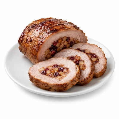 Whole Foods Market Recipes Main Dishes Cranberry and Apple Stuffed Roasted Pork