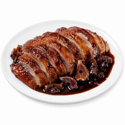 Whole Foods Market Recipes Main Dishes Crispy Roasted Duck with Fig and Port Sauce