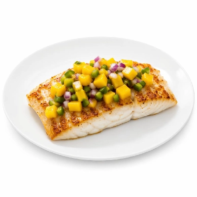 Whole Foods Market Recipes Main Dishes Grilled Halibut with Mango Serrano Pico De Gallo