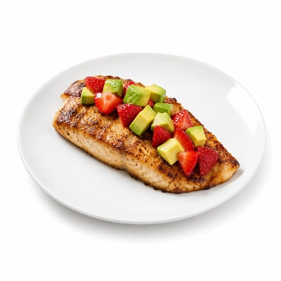 Whole Foods Market Recipes Main Dishes Grilled Red Snapper with Strawberry and Avocado Salsa