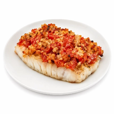 Whole Foods Market Recipes Main Dishes Halibut Steaks with Tomato Bread Stuffing