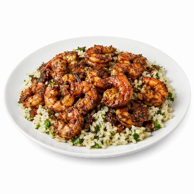 Whole Foods Market Recipes Main Dishes Jerk Shrimp with Cilantro Lime Rice