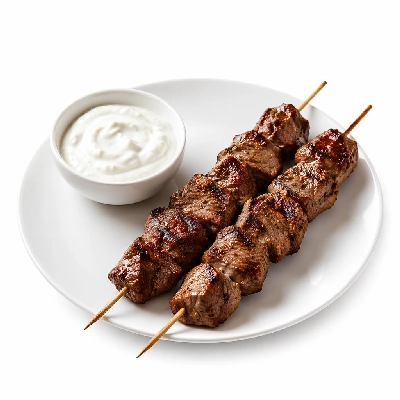 Whole Foods Market Recipes Main Dishes Lamb Souvlakia with Yogurt Garlic Dip
