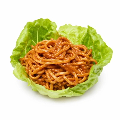 Whole Foods Market Recipes Main Dishes Lettuce Wraps with Chile Peanut Noodles