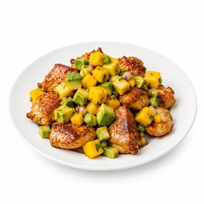 Whole Foods Market Recipes Main Dishes Mojo Chicken with Avocado and Mango Salsa