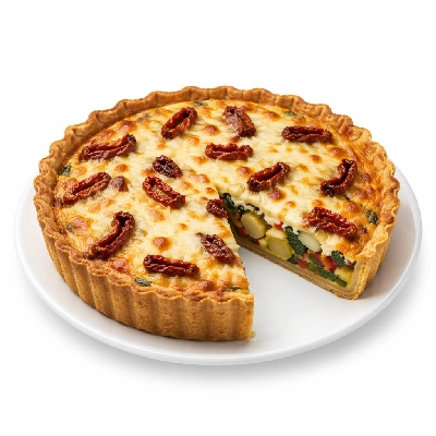 Whole Foods Market Recipes Main Dishes Mozzarella Sun Dried Tomato and Vegetable Tart