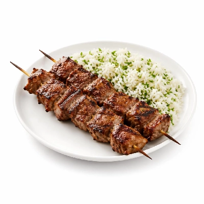 Whole Foods Market Recipes Main Dishes Persian Lamb Kebabs with Minted Pilaf