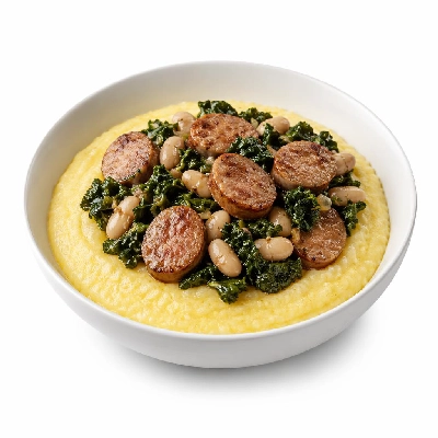 Whole Foods Market Recipes Main Dishes Polenta with Kale Beans and Sausage