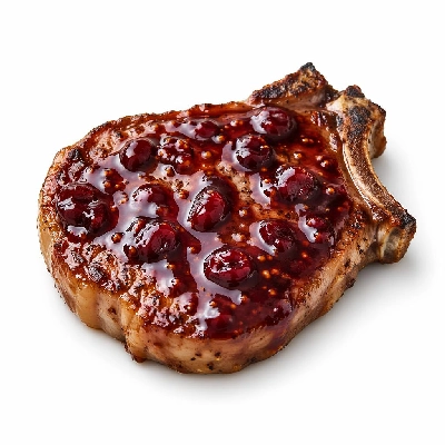 Whole Foods Market Recipes Main Dishes Pork Chops with Cherry Mustard Sauce