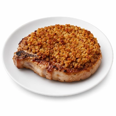 Whole Foods Market Recipes Main Dishes Pork Chops with Sprouted Crumb Dressing