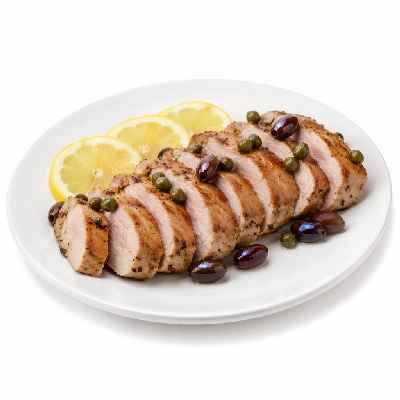 Whole Foods Market Recipes Main Dishes Pork Tenderloin with Lemon Capers and Olives