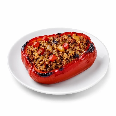 Whole Foods Market Recipes Main Dishes Roasted Bell Peppers Stuffed with Quinoa
