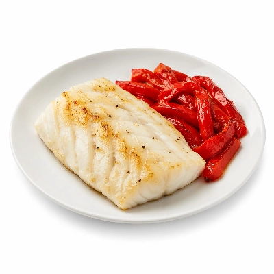 Whole Foods Market Recipes Main Dishes Roasted Halibut with Piquillo Peppers