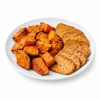 Whole Foods Market Recipes Main Dishes Roasted Sweet Potatoes with Tempeh