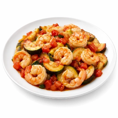 Whole Foods Market Recipes Main Dishes Sauteed Shrimp with Zucchini and Tomatoes