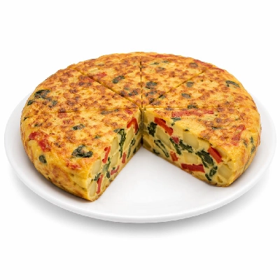 Whole Foods Market Recipes Main Dishes Spanish Tortilla with Roasted Peppers and Spinach