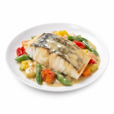 Whole Foods Market Recipes Main Dishes Spicy Coconut Braised Black Cod with Colorful Vegetables