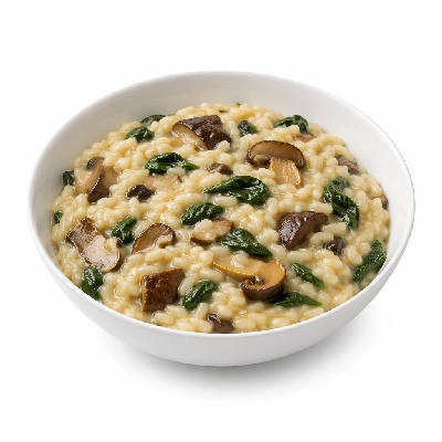 Whole Foods Market Recipes Main Dishes Spinach and Porcini Mushroom Risotto
