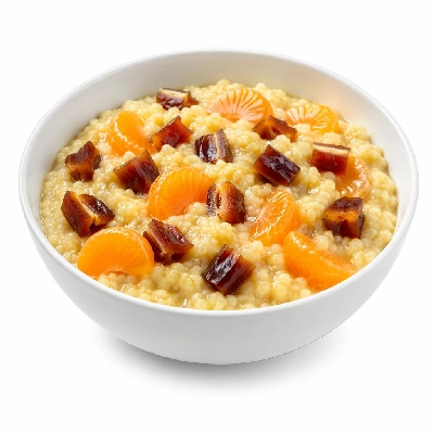 Whole Foods Market Recipes Millet Breakfast Cereal with Mandarin Oranges and Dates
